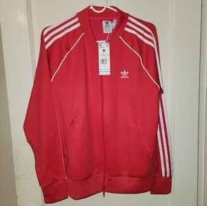 Adidas track jacket top Pink/ Vivid Red